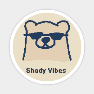 Shady Vibes - 1bit pixelart Magnet